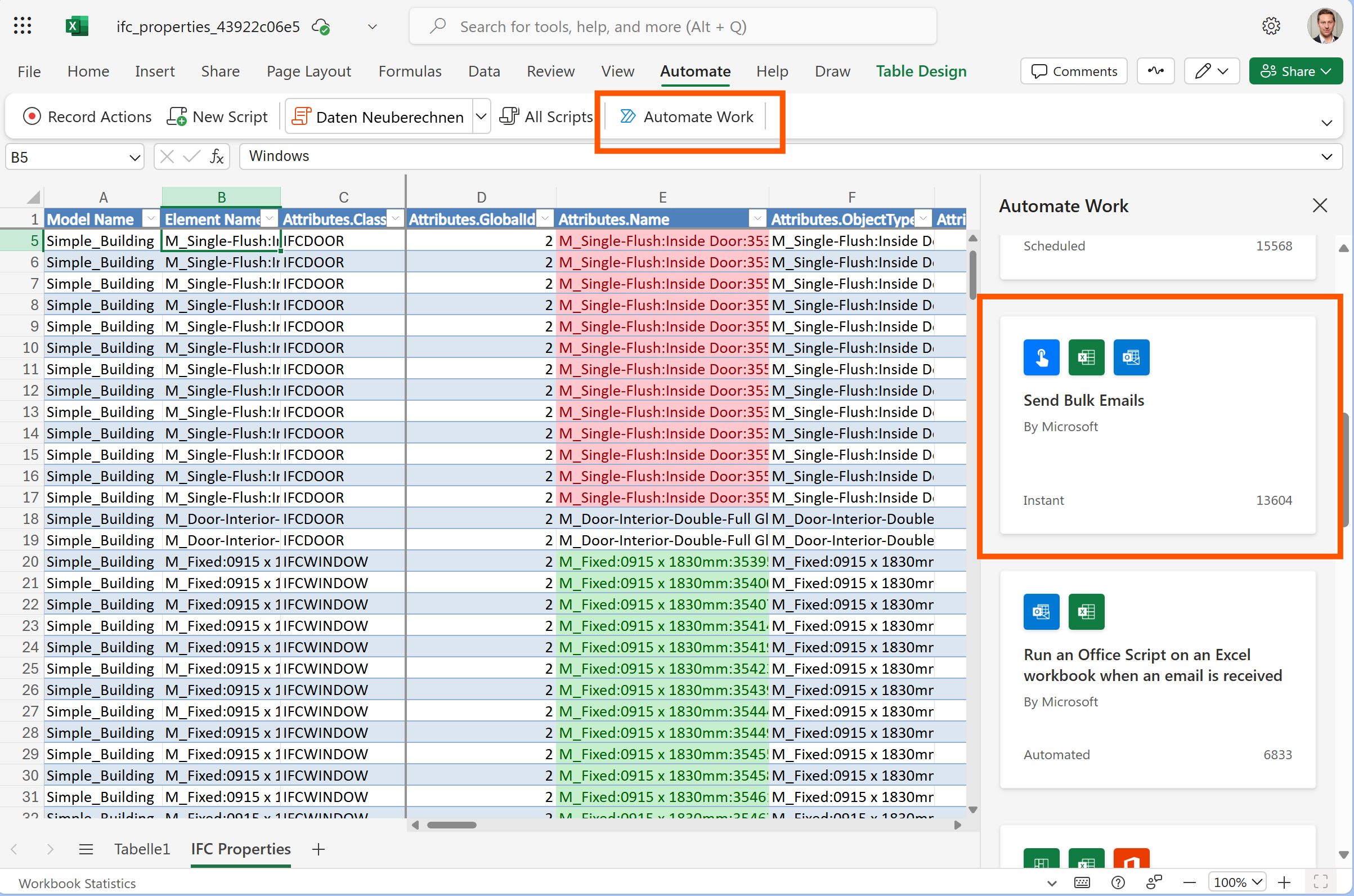 Add Microsoft Power Automate to your IFC Excel Online Synchronization