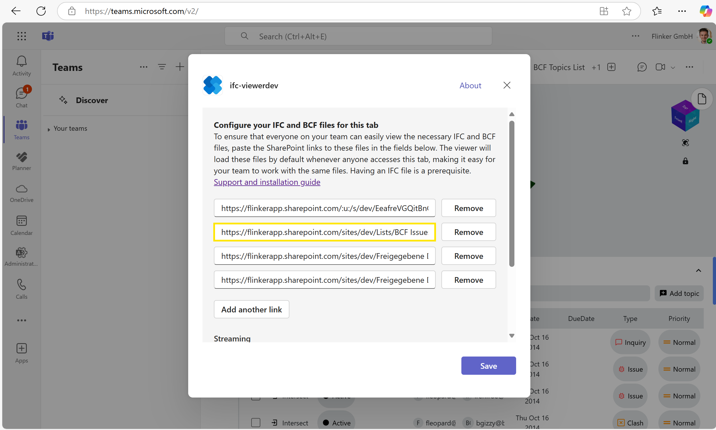 Connect SharePoint List