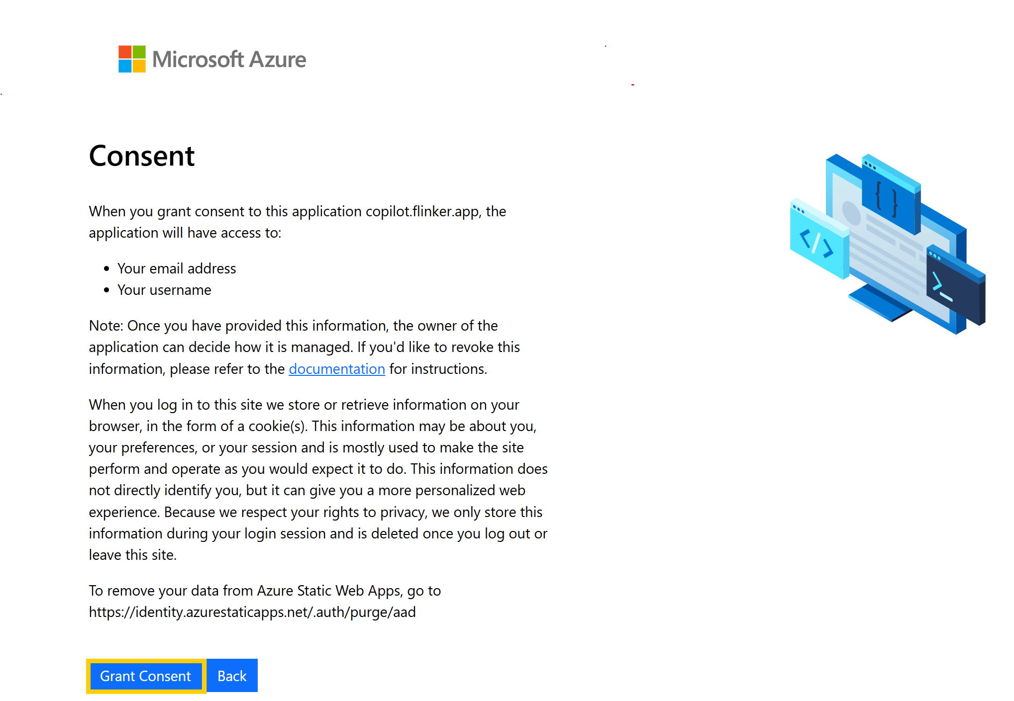 Grant consent for Copilot for IFC