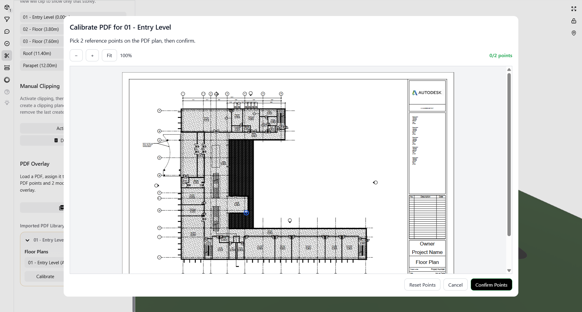 PDF calibration view