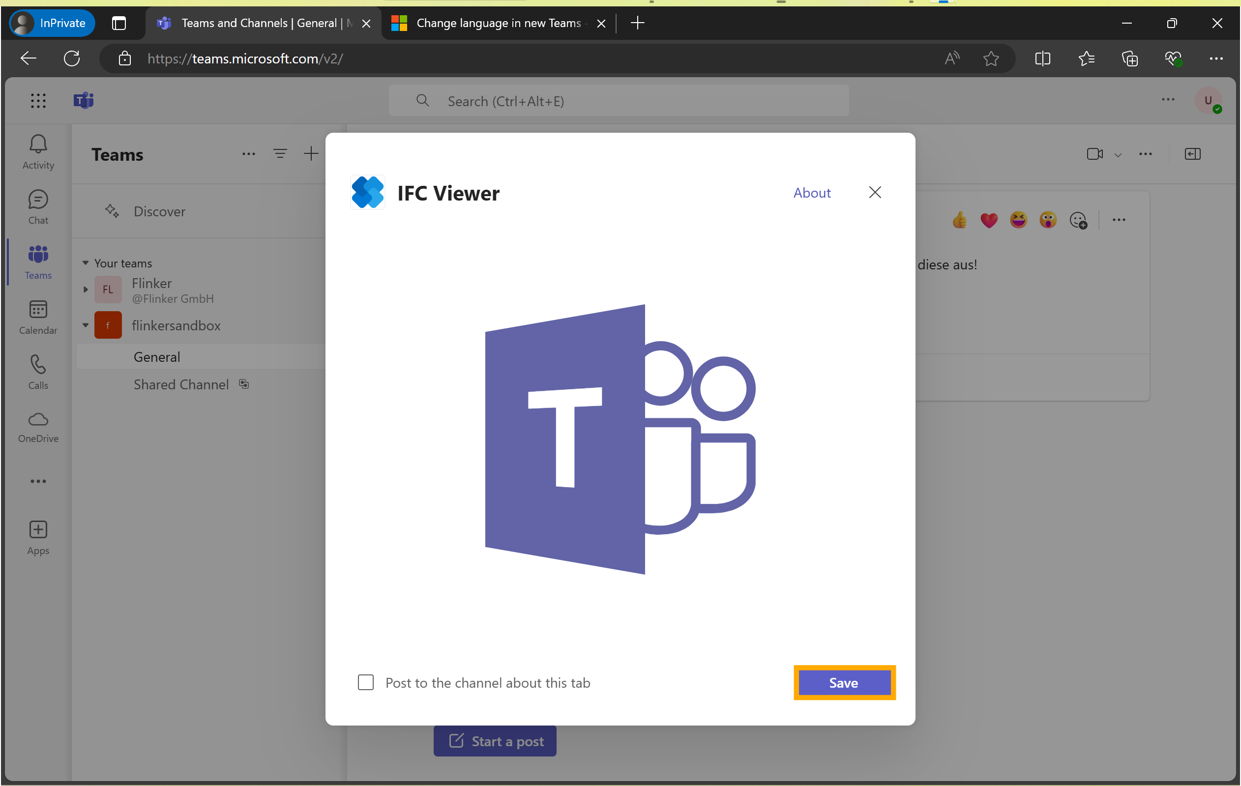 Save Tab